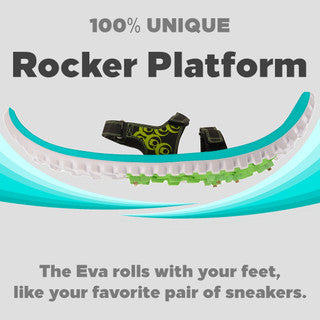 Crescent Moon Luna EVA Foam Hiking & Running Snowshoes - Seafoam Blue