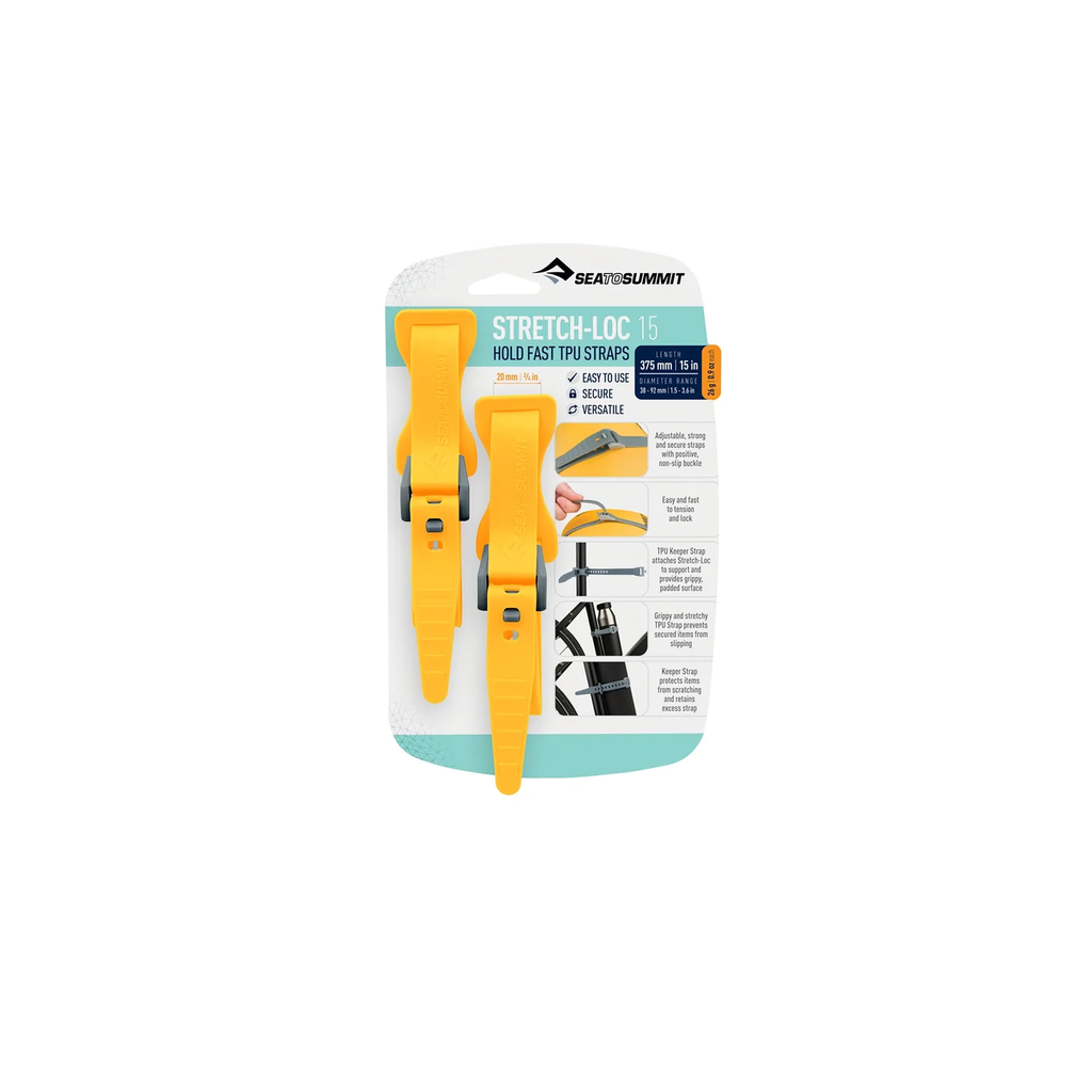 Sea To Summit Stretch-Loc Straps - 375mm (2pk)