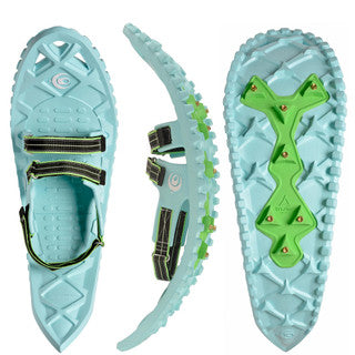 Crescent Moon Luna EVA Foam Hiking & Running Snowshoes - Seafoam Blue