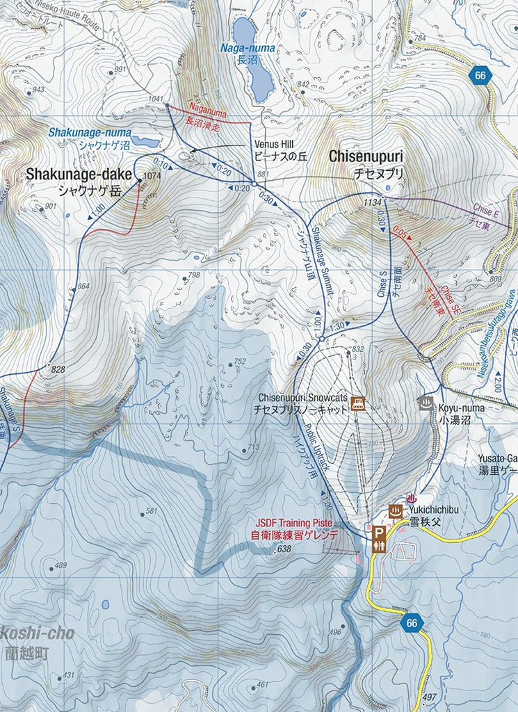 Hokkaido Wilds Niseko Backcountry Waterproof/Tearproof Ski Map