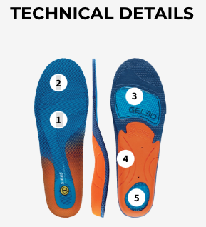 Sidas Cushioning Gel 3D Insoles